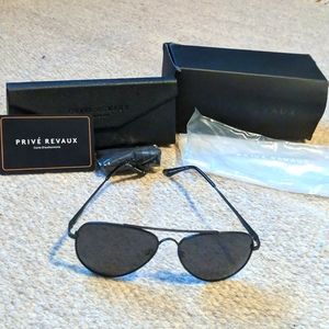 Prive Revaux black aviatior eyeglasses
